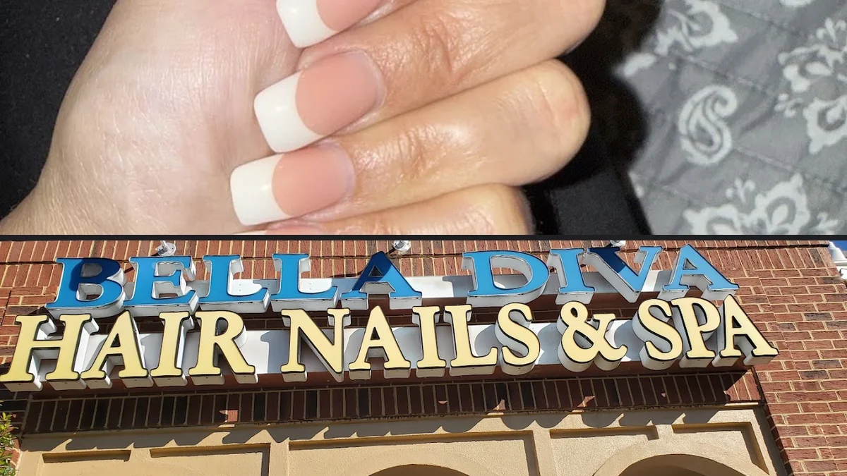 Pedicure station with polished chairs and tools